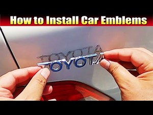 How to Install Car Emblems, Car Logos and Letters - Quick and Easy