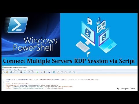 PowerShell Script to Connect Multiple Server's Remote Session