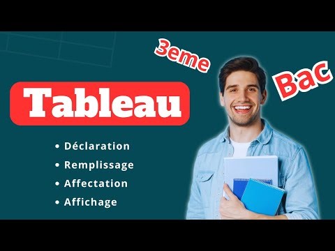 Les Tableau en algorithme et en python Bac et 3eme scientifique #t4sft