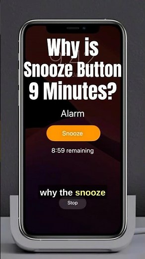 Why Is Your Snooze Button Set to 9 Minutes? The Surprising History Behind It! #sleepbetter