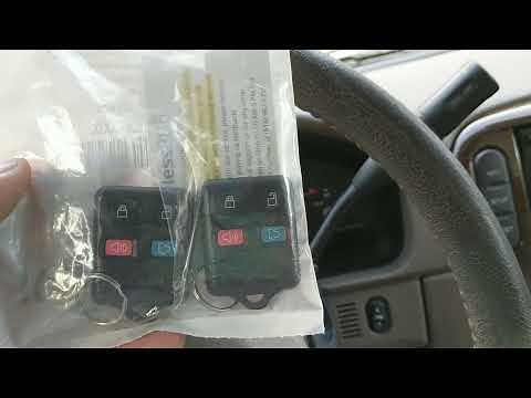 How to program remote control key fobs on a 2004 Ford Explorer