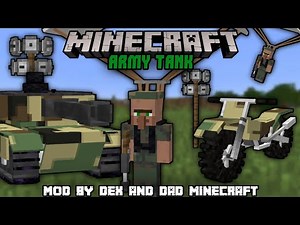 Army Tank Addon - also includes Hummers, Motorbikes and Air Raids | Minecraft Pe Mod