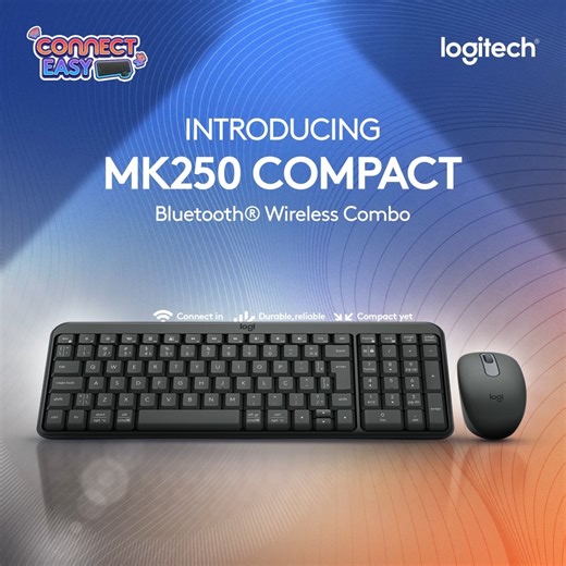 🚨 NEW ARRIVAL! 🚨 Upgrade your setup with the brand new Logitech MK250 Bluetooth Keyboard & Mouse Combo 💻🖱️ ✅ Membrane Switch ✅ 1000 Max. DPI ✅ 99 Keys (Keyboard) 3 Buttons (Mouse) ✅ Comfortable Click Sound ✅ Battery Included 🔋 ✅ 10 Meter Working Range Perfect blend of performance & comfort — all in one combo! ⚡ https://www.ryans.com/logitech-mk250-graphite-combo 📞 Reach out today: Call 16810 #RyansComputers #Logitech #MK250 #KeyboardMouse #NewArrival | Ryans Computers Ltd.
