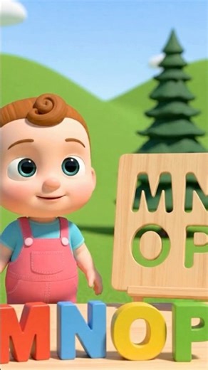 ABC Song for Kids (M-P) | Fun Alphabet Nursery Rhyme | ABCD Learning Song #abcd #kidssongs #shorts