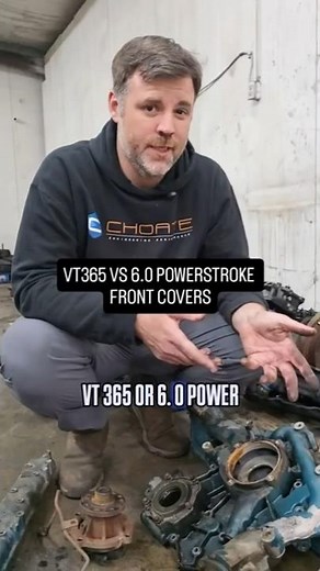VT365 vs 6.0 Powerstroke: Front Cover Differences