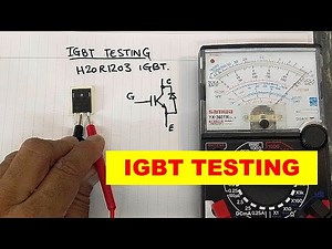 {961A} How to test IGBT using analog multimeter