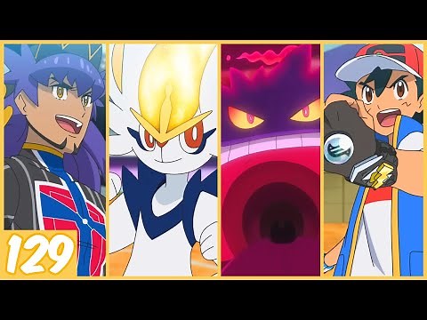 ASH VS LEON FULL BATTLE PART 1! Battle of Champions! 👑 Pokemon Journeys Episode 129 Review/Recap