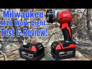 Milwaukee M18 Work Light Flashlight Review