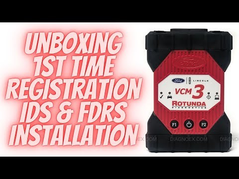 Ford VCM3 Registration, Ford VCI Manager installation, IDS and FDRS Installation.