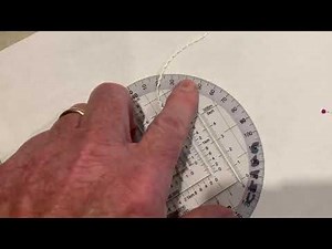 Drawing an azimuth on a map