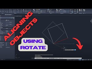 Aligning and Rotating Objects Properly in Autocad