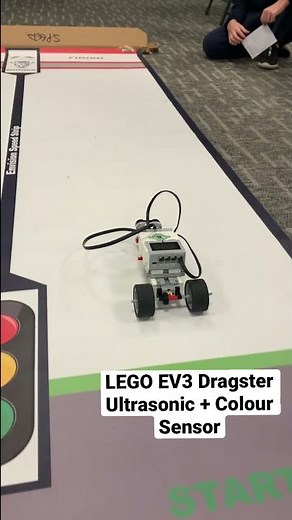 LEGO Mindstorms EV3 - Dragster with Ultrasonic and Colour Sensor!