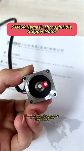 SAMSR Nema11 Through-Hole Stepper Motor #stepper_motor #machine #cncmill #electricmotor #automobile