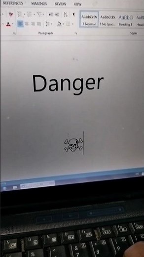 How to draw danger symbol ☠️