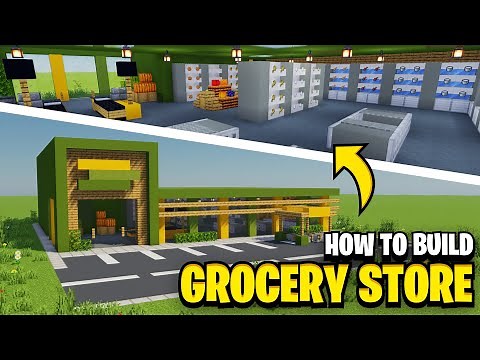 How To Build A GROCERY STORE In Minecraft!