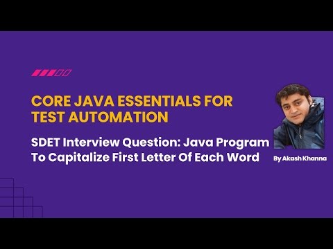 Java Program To Capitalize First Letter Of Each Word