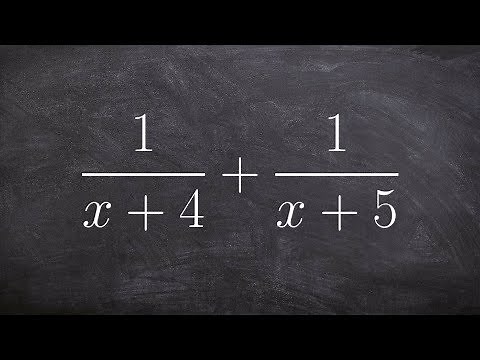 Adding two basic rational expressions by determining the LCM