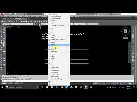 How To Remove Or Trim Extra Line In AutoCAD
