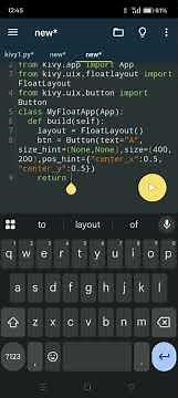Python Kivy Layouts: Grid, Anchor, Float, Page
