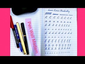 Cursive Handwriting Tutorial for Beginners – Step by Step Letter Practice Part 1