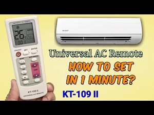 How To Set Universal AC Remote Control? | Connect KT-109II to Air Conditioner Easily