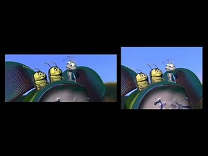A Bug's Life Wide-Screen vs. Full-Screen