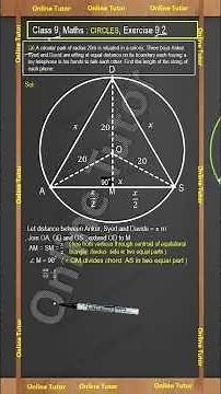 Q6 Ex 9.2 Class 9 Maths | Circles | NCERT Complete Explanation , CBSE, and Competition Exams.