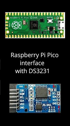 Raspberry Pi Pico interface with DS3231 RTC Thonny Python Tamil #shorts #RaspberryPiPico #DS3231RTC