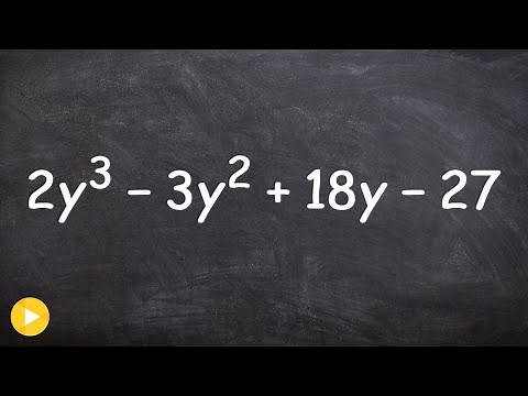 The easy way to factor a polynomial with four terms grouping