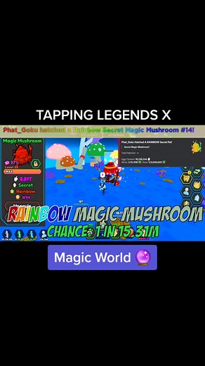 Hatched Rainbow Secrets on Tapping Legends X #tappinglegendsx #secretpets #roblox #tlx #fypシ #fyp #followme️
