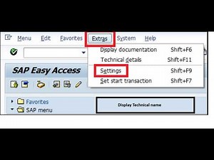 Enable Transaction Code on SAP Easy Access Menu