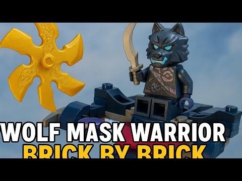 ⚡LEGO Ninjago Wolf Mask Warrior | Brick by Brick Build 🐺🔥 ‪@LEGO‬ #lego