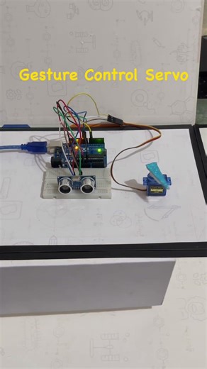 Gesture Control Servo#arduino#engineering#experiment#automobile#diy#electronics#gesture#servo#motor