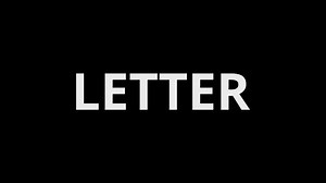 Download Letter text animation free video for Social Media for free