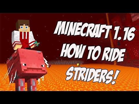 How to Ride Striders in Minecraft
