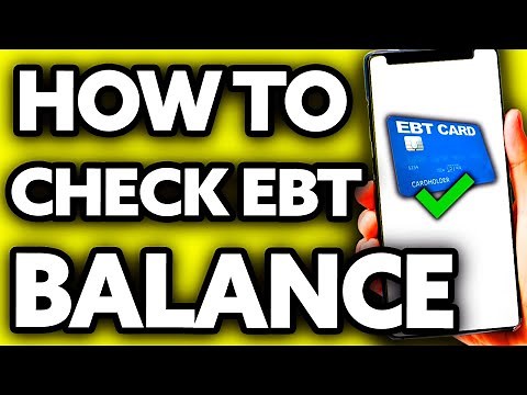 How To Check My EBT Card Balance Online (EASY!)