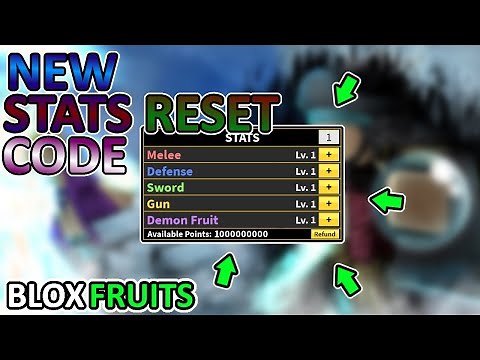 BLOX FRUITS NEW STATS RESET CODE