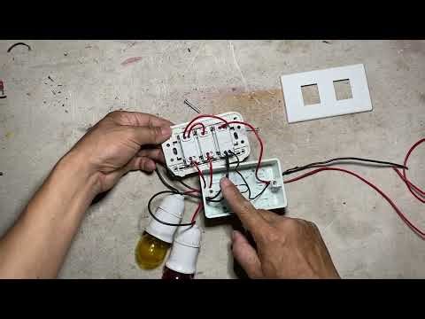 How to add an electrical switch to the wall panel 1 socket 1 switch