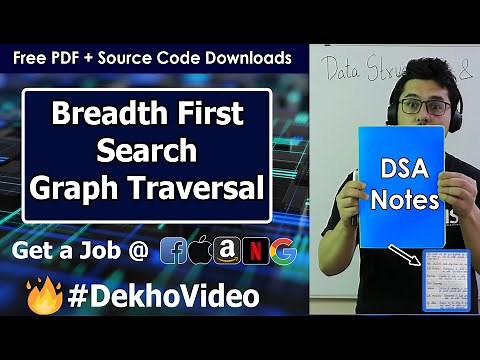 Breadth First Search (BFS) Graph Traversal in Data Structures