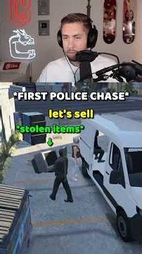 TUCKING And Blocks To Escape FIRST POLICE CHASE! #gtarp #shorts #changgang