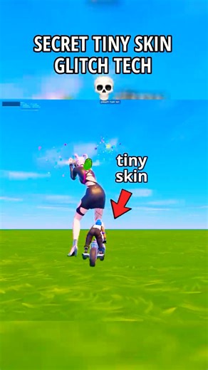 SECRET TINY SKIN GLITCH TECH IN SEASON 4... 💀 #fortnite #shorts #gaming