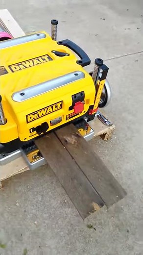My Dewalt dw735 planer with my dust collector