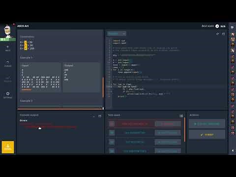 Codingame. ASCII Art