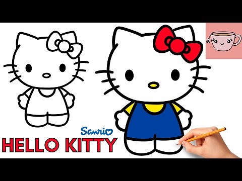 How To Draw Hello Kitty | Sanrio | Cute Easy Step By Step Drawing Tutorial