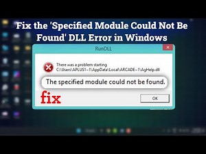 How to Fix DLL ‘The Specified Module Could Not Be Found’ Error in Windows 11