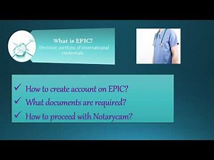 How to make an account on EPIC/ECFMG | EPIC verification process | Online Notarycam Verification