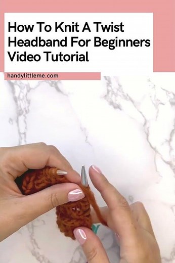 How To Knit A Twist Headband For Beginners Video Tutorial