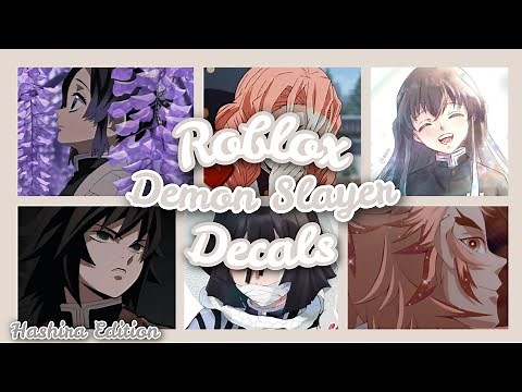 ROBLOX || Bloxburg x Royale High ~ Aesthetic Demon Slayer (Hashira Edition) Decals Ids