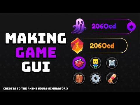 How to make Anime Soul Simulator X's HUD GUI | ROBLOX GUI