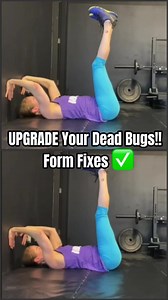 Are you doing dead bugs correctly? Most people do not perform this awesome core exercise properly so they do not reap the MANY benefits! Dead bugs are one of my go-to exercises for improving lumbo-pelvic stability (think core stability).⁣ This is one of my FAVORITE dead bug variations!! 👉👉 Follow me if you want to strengthen your core and learn a lot of awesome and effective core exercises. ⁣⁣⁣⁣⁣GOOD FORM 😇⁣⁣⁣⁣⁣⁣⁣⁣⁣✅Head, torso, and hips remain in a stacked ‘’canister’’ position. Ribs stay do